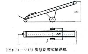 DY4031-65151型移動帶式輸送機(jī)示意圖